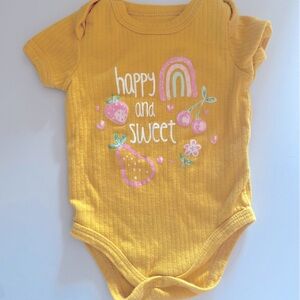 3 for $10 Bundle ⭐️ Princess Rose Happy and Sweet 🍒 Baby Girl Onesie Bodysuit